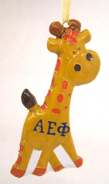 AEPhi Giraffe Ornament