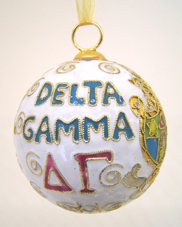 DG Round Wt Ornament