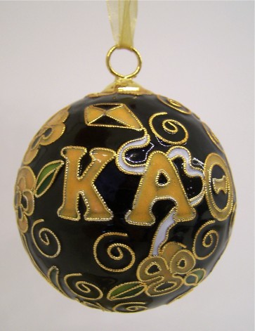 Theta Round Color Ornament
