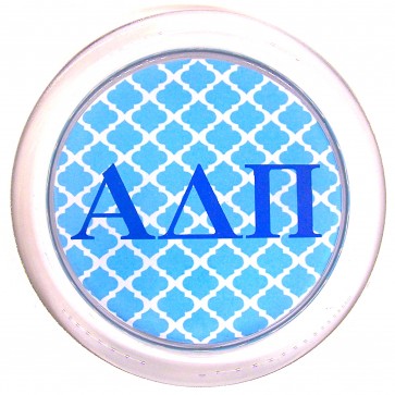 ADPi Decoupage Coaster - Blue Trellis