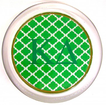 KD Decoupage Coaster - Green Trellis