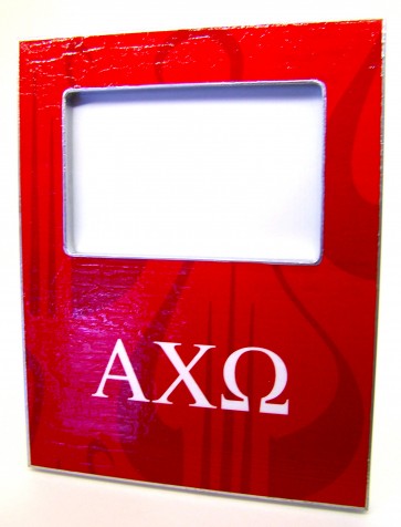 AChiO Decoupage Picture Frame - Red Lyre