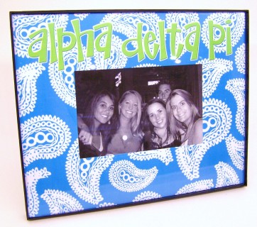 Paisley Picture Frame - Alpha Delta Pi