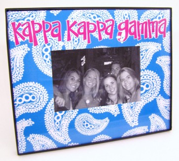 Paisley Picture Frame - Kappa Kappa Gamma