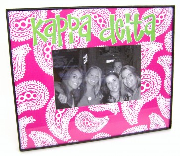 Paisley Picture Frame - Kappa Delta
