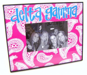Paisley Picture Frame - Delta Gamma