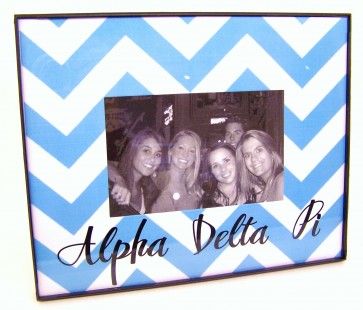 Chevron Picture Frame - Alpha Delta Pi