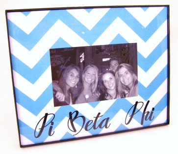 Chevron Picture Frame - Pi Beta Phi