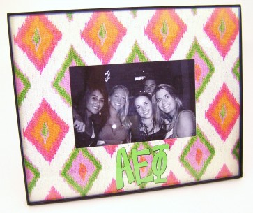 Ikat Picture Frame - Alpha Epsilon Phi