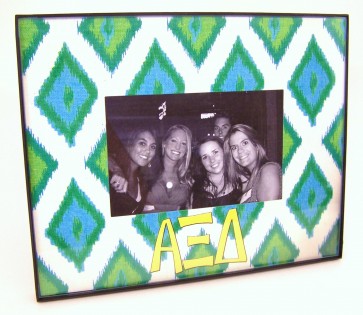 Ikat Picture Frame - Alpha Xi Delta