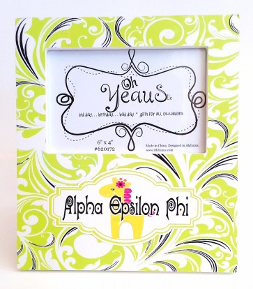 Damask Frame - Alpha Epsilon Phi
