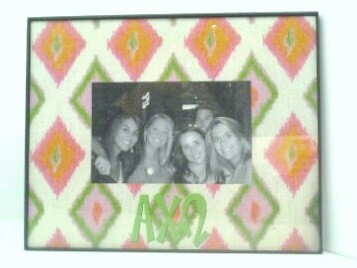 Ikat Picture Frame - Alpha Chi Omega