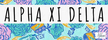 Alpha Xi Delta Lilly Pulitzer Cover Photo