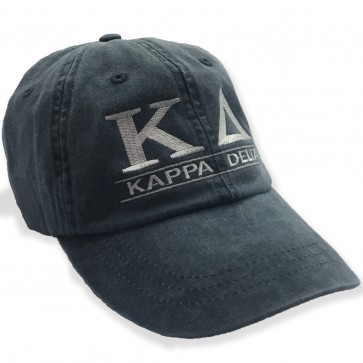 Embroidered Denim Sorority Letter Hat