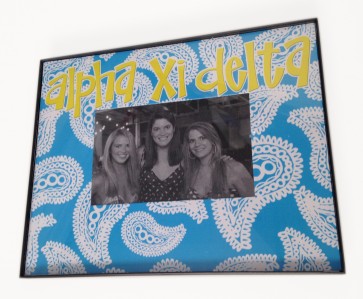 Paisley Picture Frame - Alpha Xi Delta