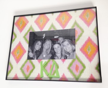 Ikat Picture Frame - Kappa Delta