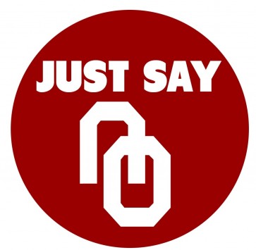 JUST SAY NO (to OU) STICKER - 3.5"