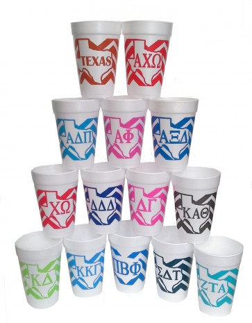 Chevron Sorority Cups Set