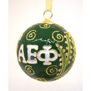 AEPhi Round Color Ornament