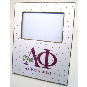 APhi Decoupage Picture Frame - Cream w/ Dots