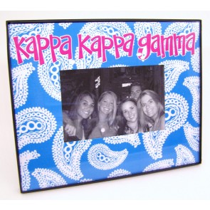 Paisley Picture Frame - Kappa Kappa Gamma
