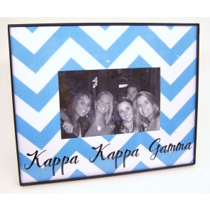 Chevron Picture Frame - Kappa Kappa Gamma