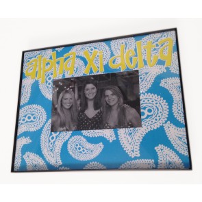 Paisley Picture Frame - Alpha Xi Delta