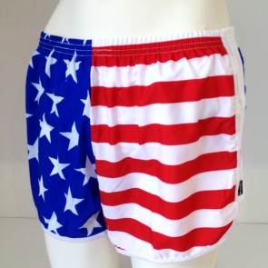 US Flag Running Shorts