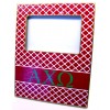 AChiO Decoupage Picture Frame - Red Trellis