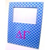 DG Decoupage Picture Frame - Blue Trellis