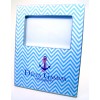 DG Decoupage Picture Frame - Blue Chevron Fraternity