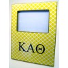 Theta Decoupage Picture Frame - Yellow Trellis